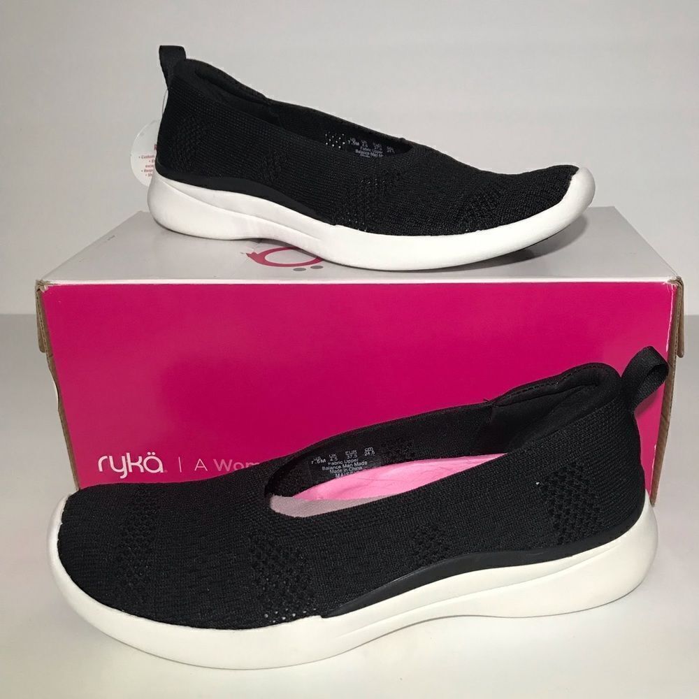Ryka Maisey Knit Perforated Slip-Ons